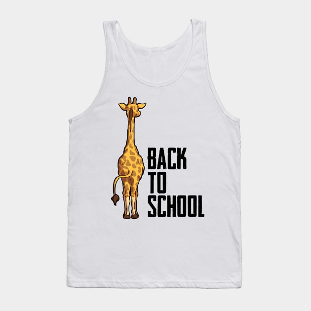 Giraffe - Back To School Tank Top by maxdax